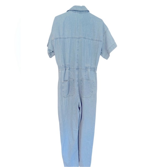 Free People - We the Free Womens jumpsuit SZ Medium Blue Denim - Picture 5 of 6